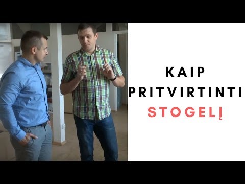 KAIP PRITVIRTINTI STOGELĮ PRIE 20cm PUTPLASČIO