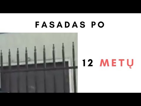 Kaip atrodo namo fasadas po 12 metų?