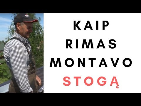 Kaip Rimas montavo skardinę stogo dangą