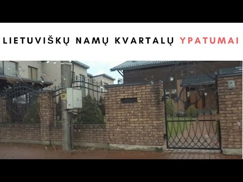 Lietuviškų namų kvartalų ypatumai...