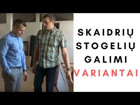 Skaidrių stogelių galimi variantai