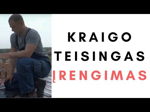 Stogo kraigo teisingas įrengimas